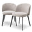 Silla de comedor Eichholtz Lloyd, juego de 2, en tela beige Sisley