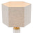 Lámpara de mesa Eichholtz Newman, pantalla hexagonal