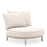 Sillón Eichholtz Laguno de tela Lewis blanco roto/gris