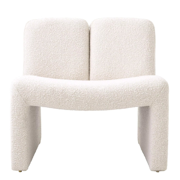 Sillón Eichholtz Macintosh en tejido Bouclé color crema