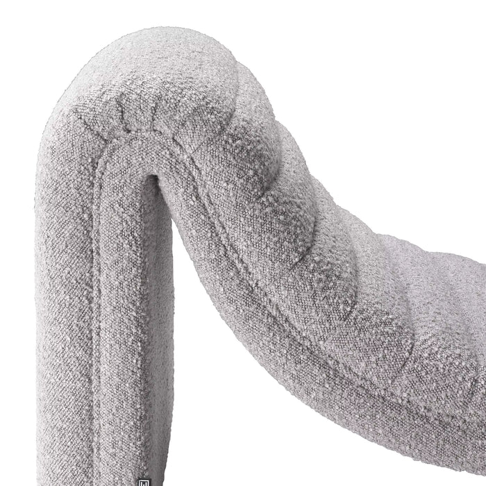 Chaise longue Eichholtz Pioneer en tejido Bouclé gris