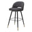Set de 2 taburetes Eichholtz Cliff de tela Rocat negra 