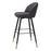 Set de 2 taburetes Eichholtz Cliff de tela Rocat negra 