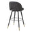 Set de 2 taburetes Eichholtz Cliff de tela Rocat negra 