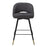 Set de 2 taburetes Eichholtz Cliff de tela Rocat negra 