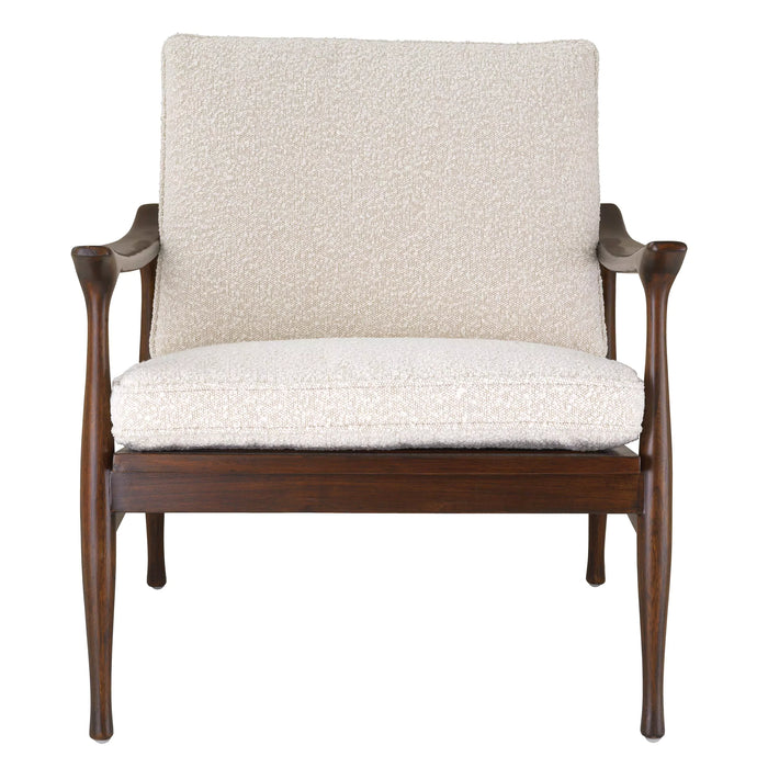 Sillón Eichholtz Manzo en tejido Bouclé crema