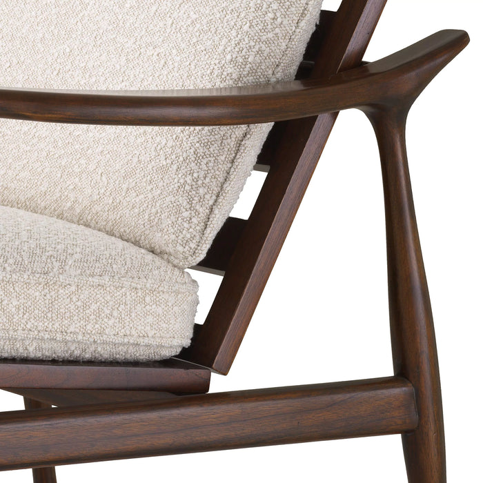 Sillón Eichholtz Manzo en tejido Bouclé crema