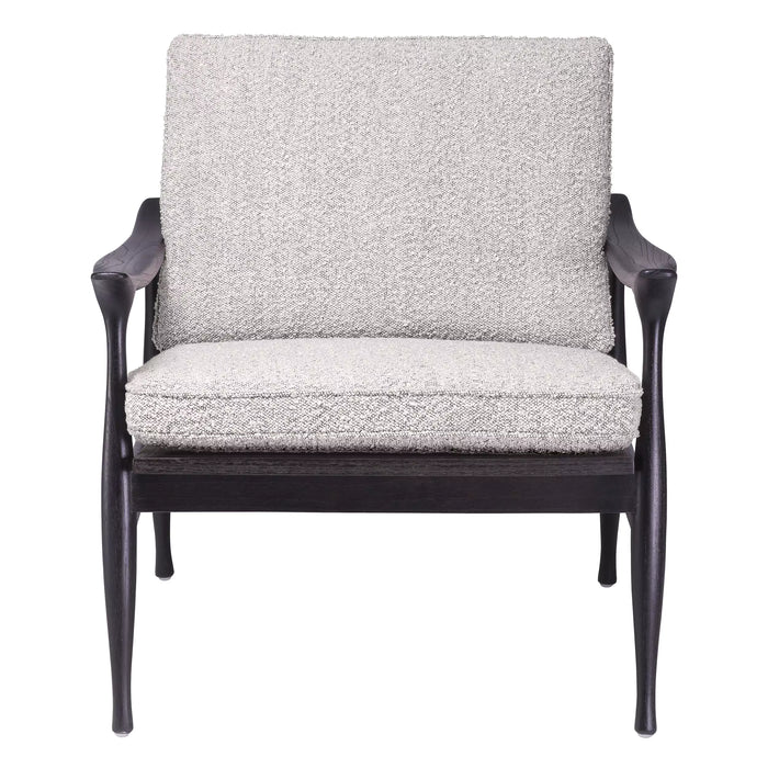 Sillón Eichholtz Manzo en tejido Bouclé gris