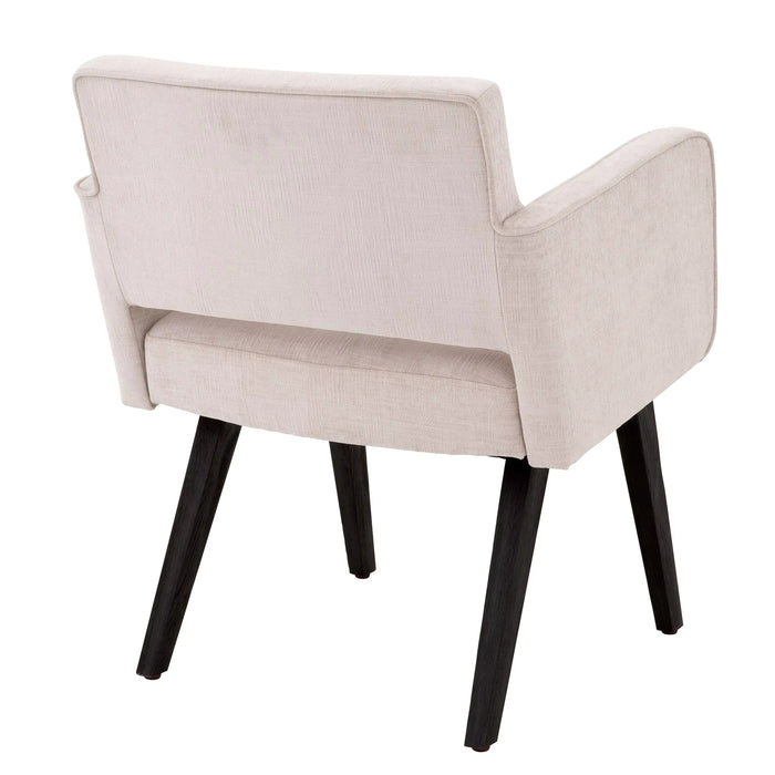 Silla de comedor Eichholtz Locarno en tela beige Sisley