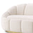 Sofá Eichholtz Inger en tejido Bouclé color crema