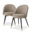 Silla de comedor Eichholtz Cooper, ecopiel beige, conjunto de 2