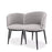 Mesa y sillas Eichholtz Filmore de tejido Bouclé gris, set de 2.