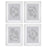Cuadro fotográfico Eichholtz Forma suave set 4 piezas