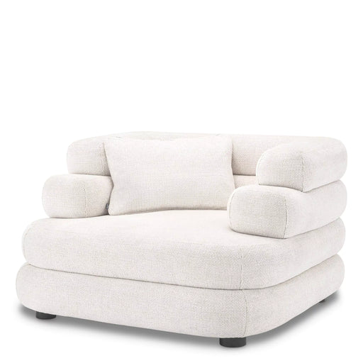 Sillón Eichholtz Málaga en tela Lyssa blanco roto