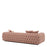 Sofá Eichholtz Piccadilly de tela Bouclé rosa vintage