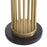 Antique brass finish | black marble base