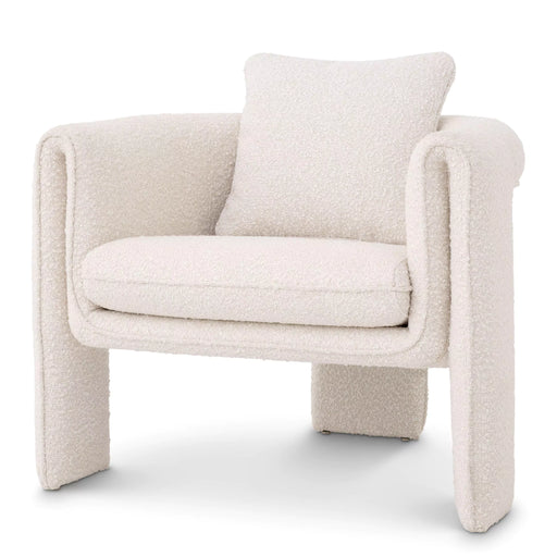 Sillón Eichholtz Toto en tejido Bouclé crema