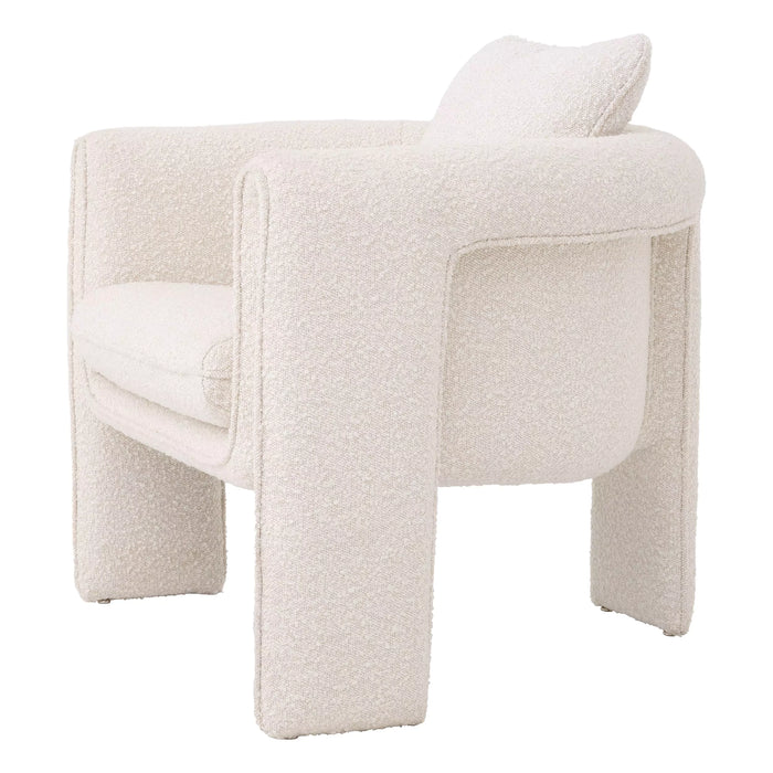 Sillón Eichholtz Toto en tejido Bouclé crema