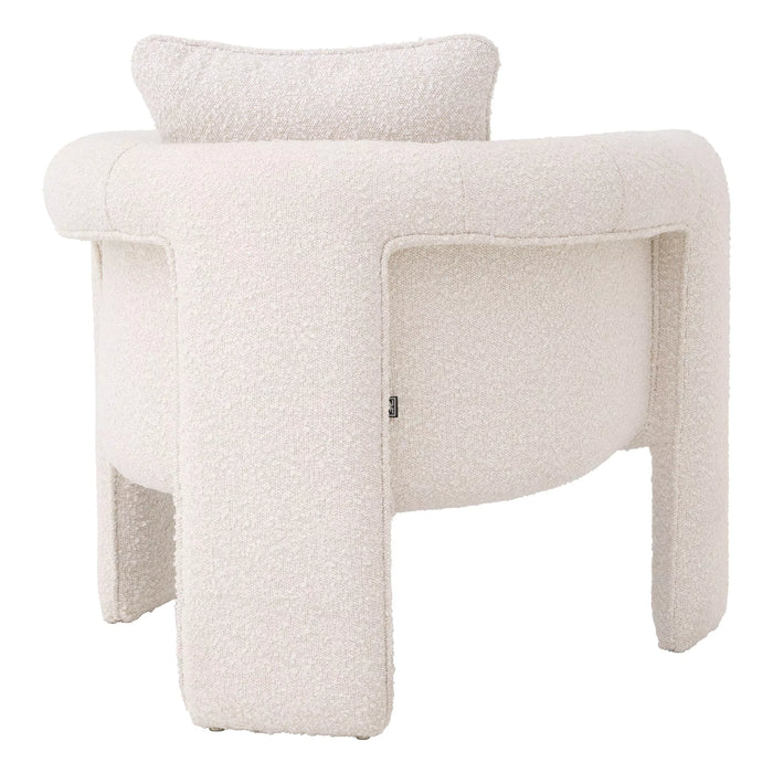 Sillón Eichholtz Toto en tejido Bouclé crema