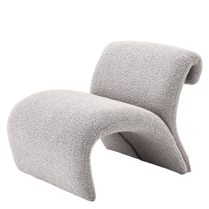 Sillón Eichholtz Vignola en tejido Bouclé gris