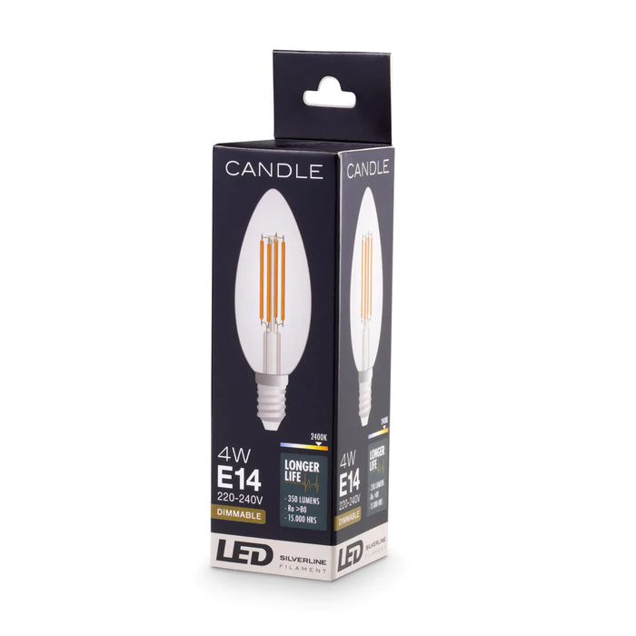 Bombilla LED E14 de 4W, set de 4