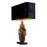 Vintage brass finish | black granite base
