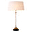 Vintage brass finish | black granite base
