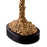 Vintage brass finish | black granite base