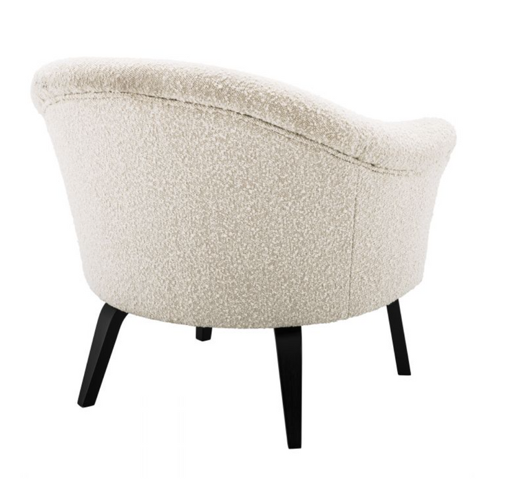 Sillón Eichholtz Moretti con tapizado Bouclé color crema